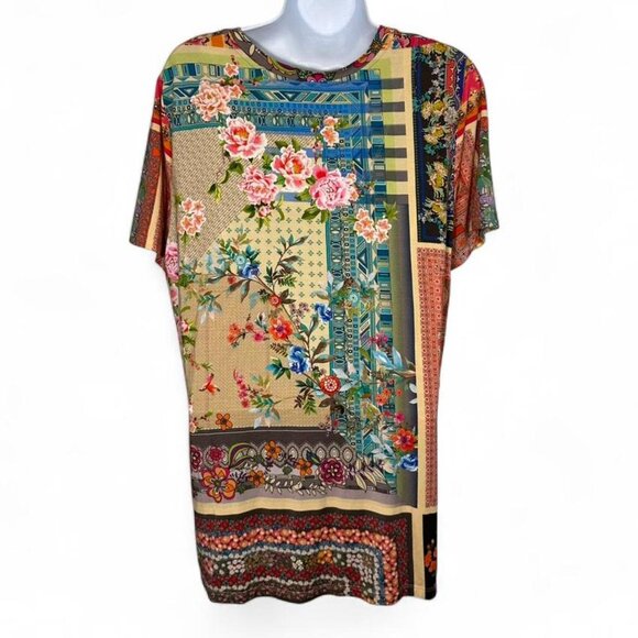 Johnny Was Calloway Favorite Short Sleeve V-Neck - Picture 3 of 6